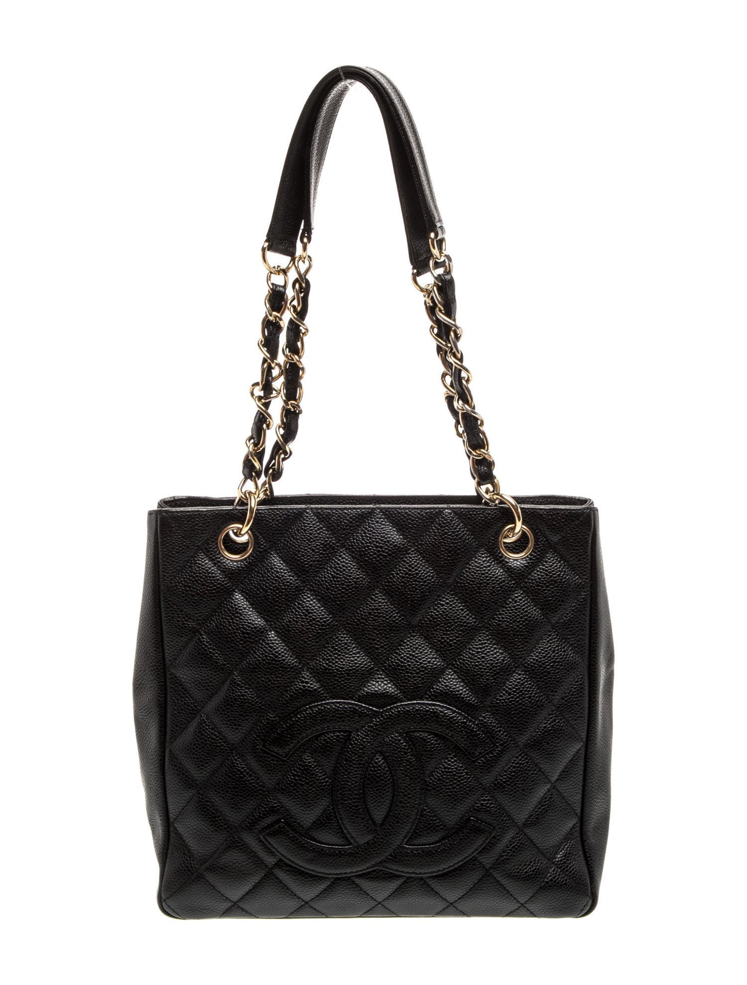 Quilted Caviar Petit Shopping Bag