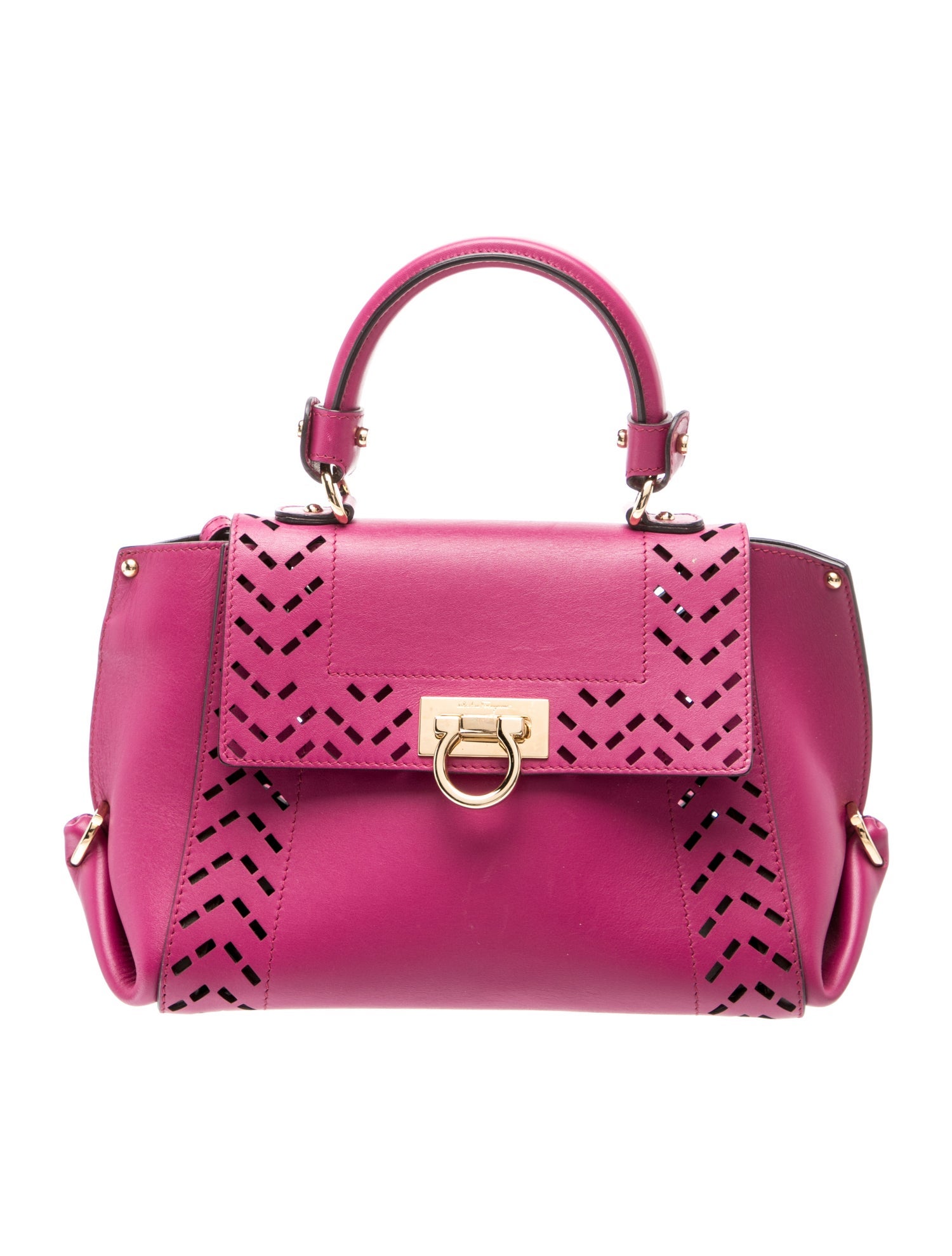 Ferragamo Leather Top Handle Bag