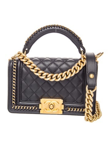 Medium Chain Around Boy Top Handle Bag