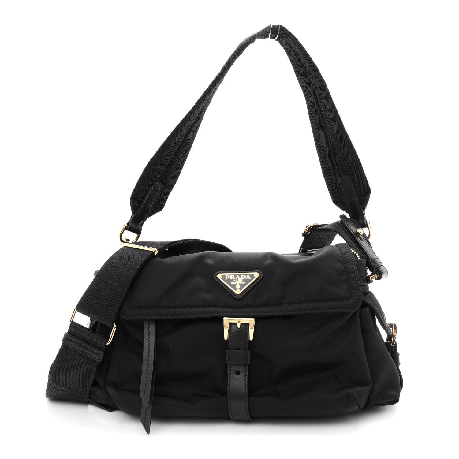 Prada Re-Nylon Medium Explore Shoulder Bag Black