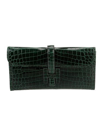 Hermes Shiny Niloticus Crocodile Jige Elan 29