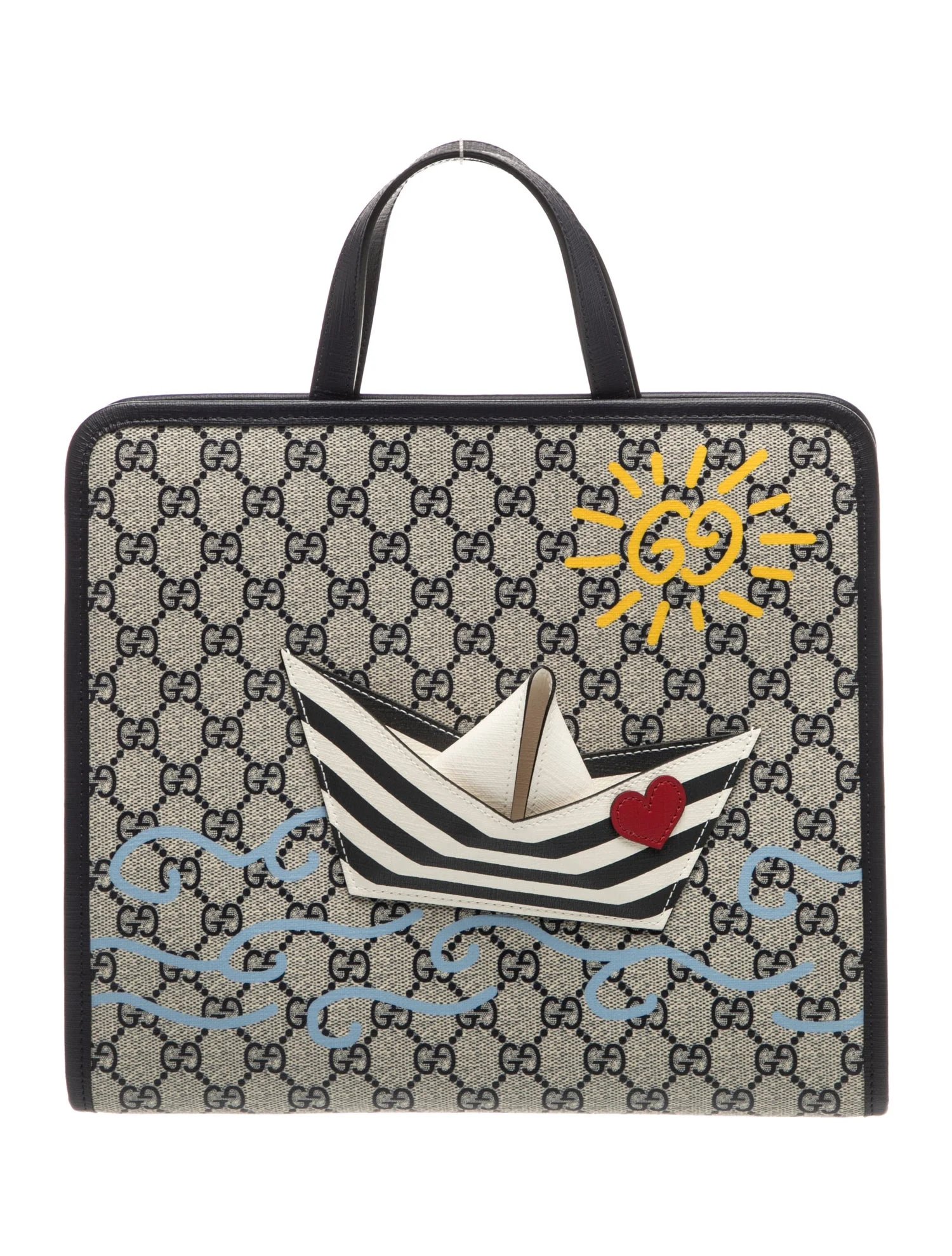 Kids' Coated Canvas GG Supreme Boat Tote