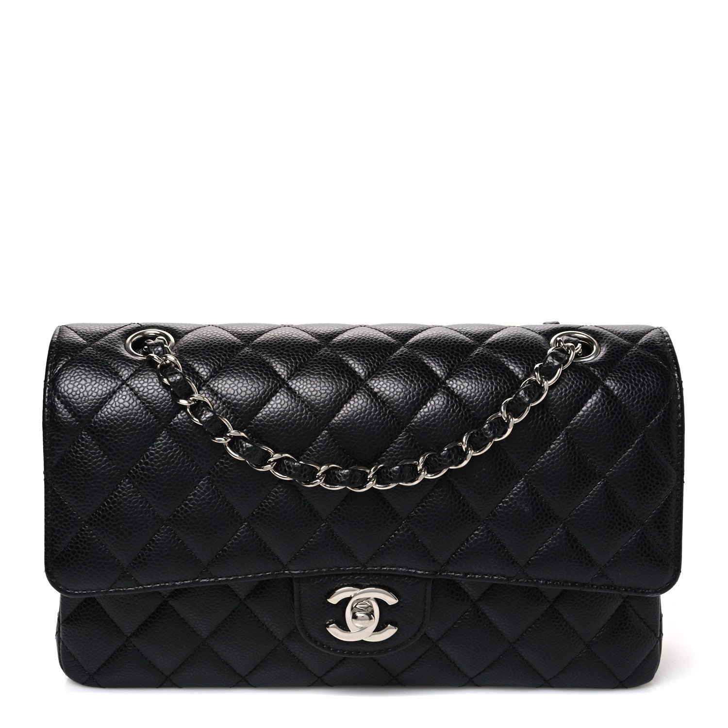 Chanel Caviar Quilted Medium Double Flap Black