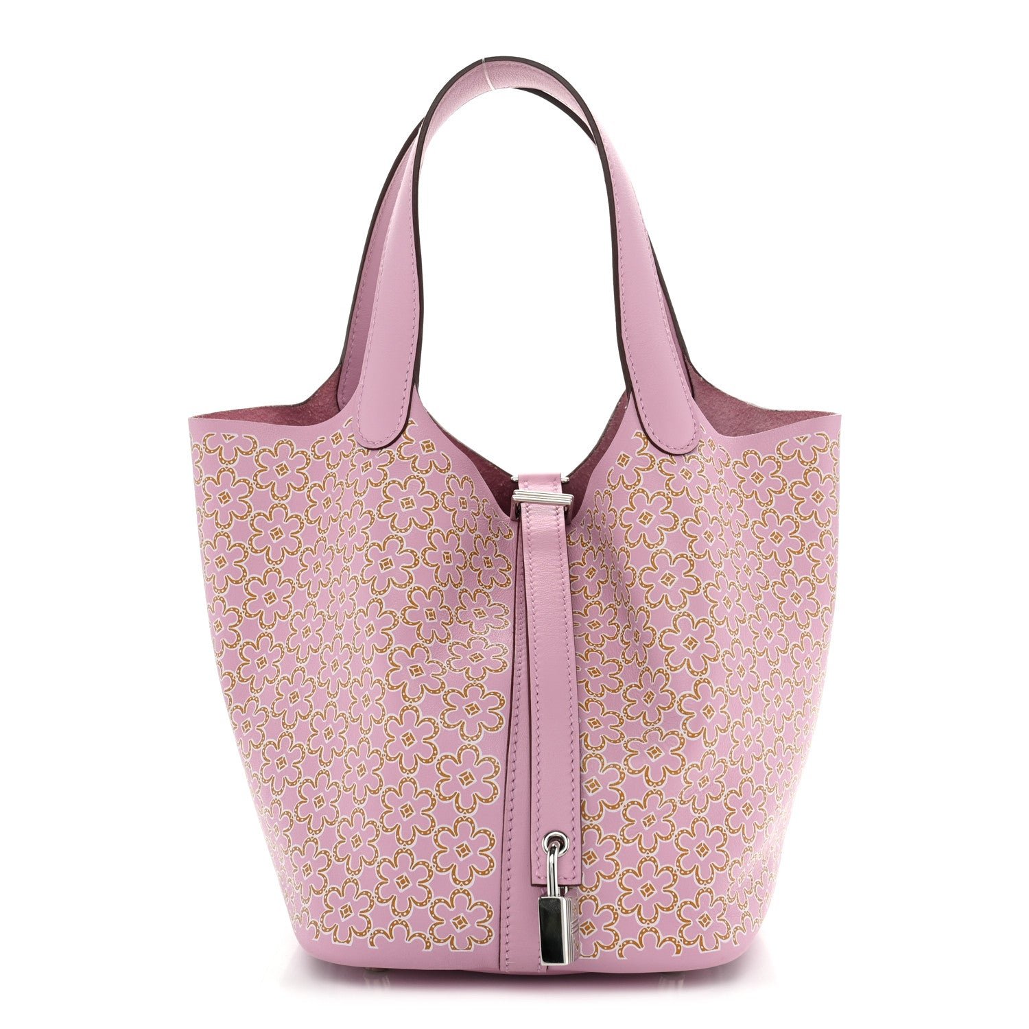 Hermes Swift Lucky Daisy Picotin Lock 18 PM Mauve Sylvestre