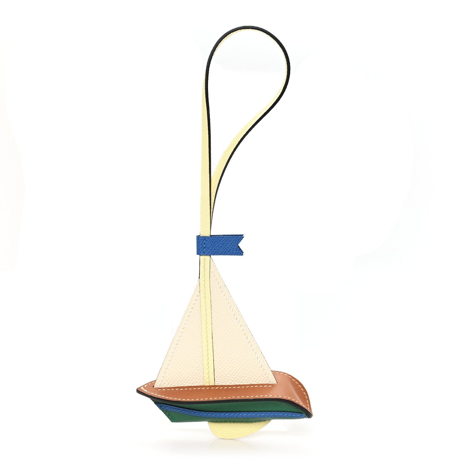 Hermes Epsom Sail Boat Bag Charm Multicolor