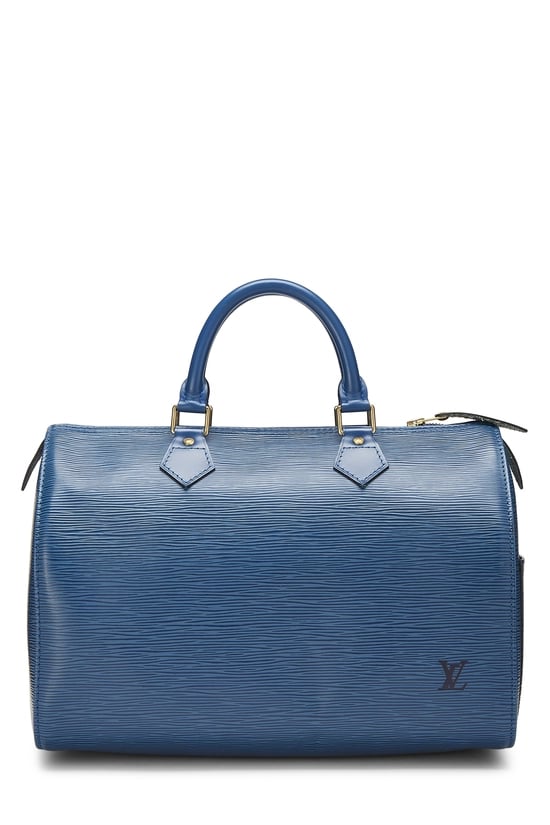 Louis Vuitton Toledo Blue Epi Speedy 30