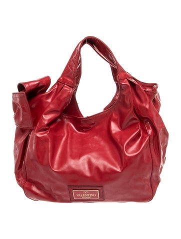 Valentino Patent Leather Top Handle Bag