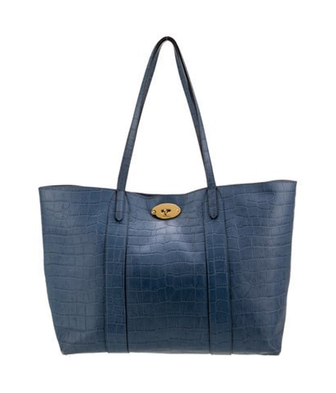 Mulberry Embossed Leather Shoulder Bag