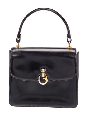Leather Top Handle Bag Vintage