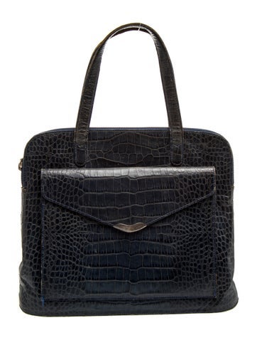 Embossed Leather Shoulder Bag