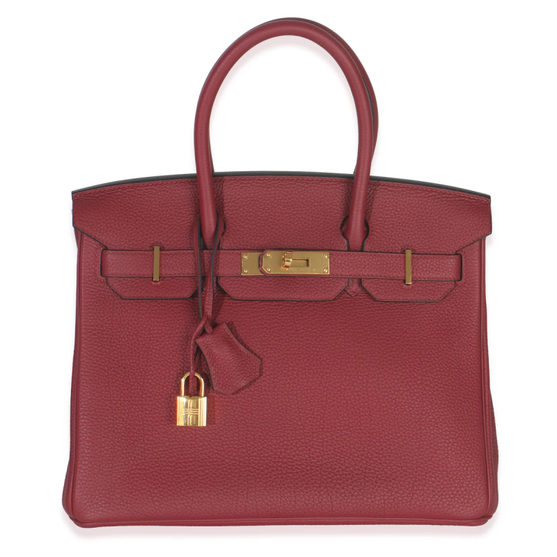 Hermes Rouge Grenat Togo Birkin 30 Gold Hardware, 2017
