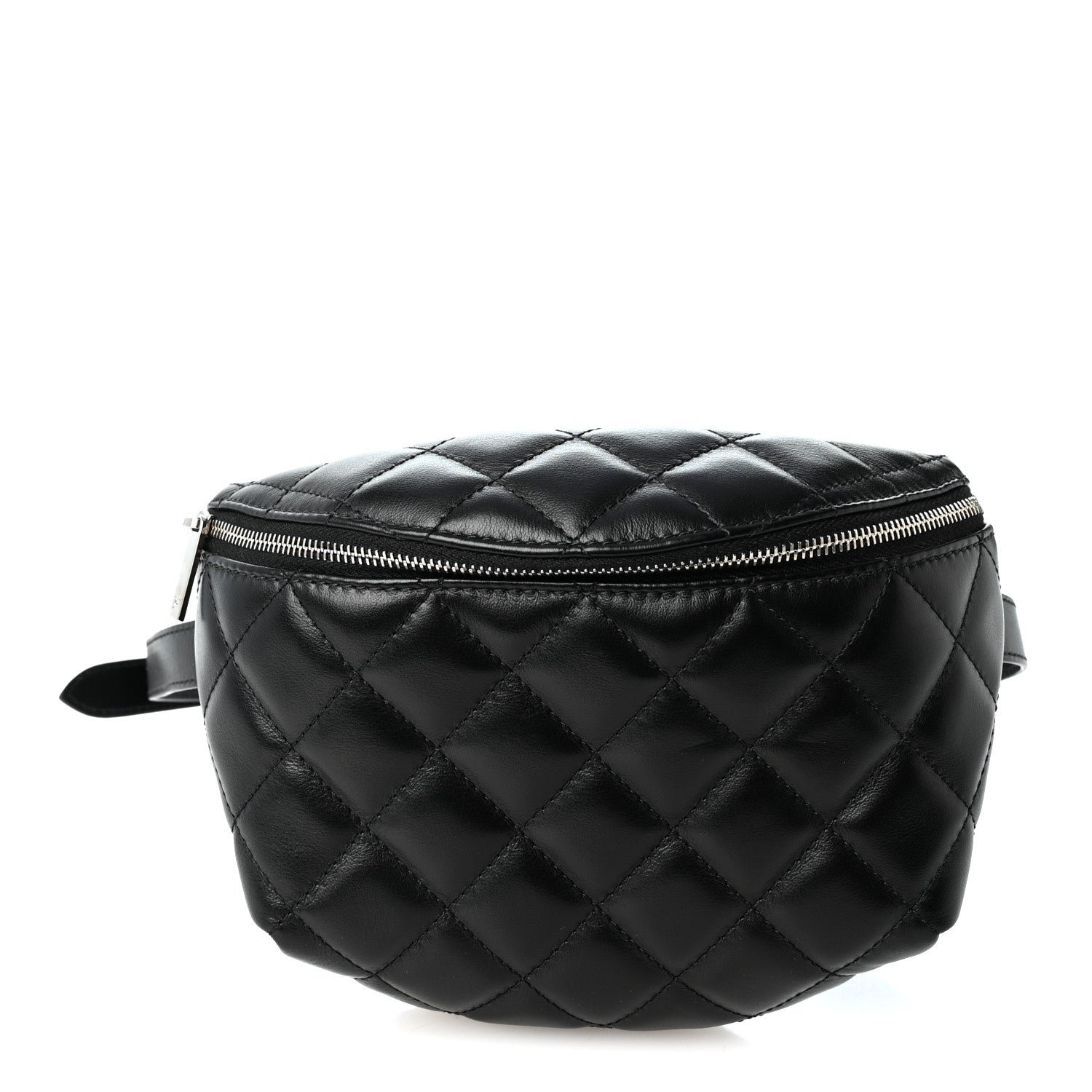 Chanel Calfskin Quilted Waist Belt Bag Black