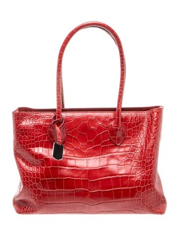 Embossed Leather Shoulder Bag