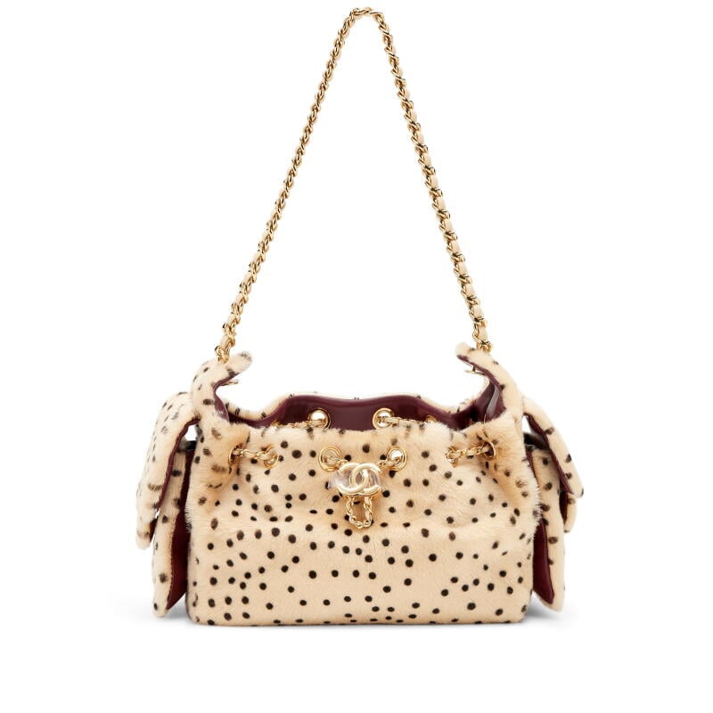 Light Beige and Black Cheetah Print Pony Hair Métiers d'art Mini 25 Bag Gold Hardware, 2026