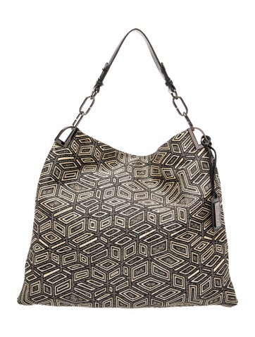 Badgley Mischka Raffia Shoulder Bag