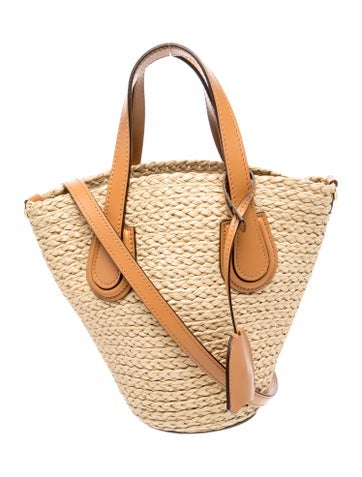 Mark Cross Raffia Top Handle Bag