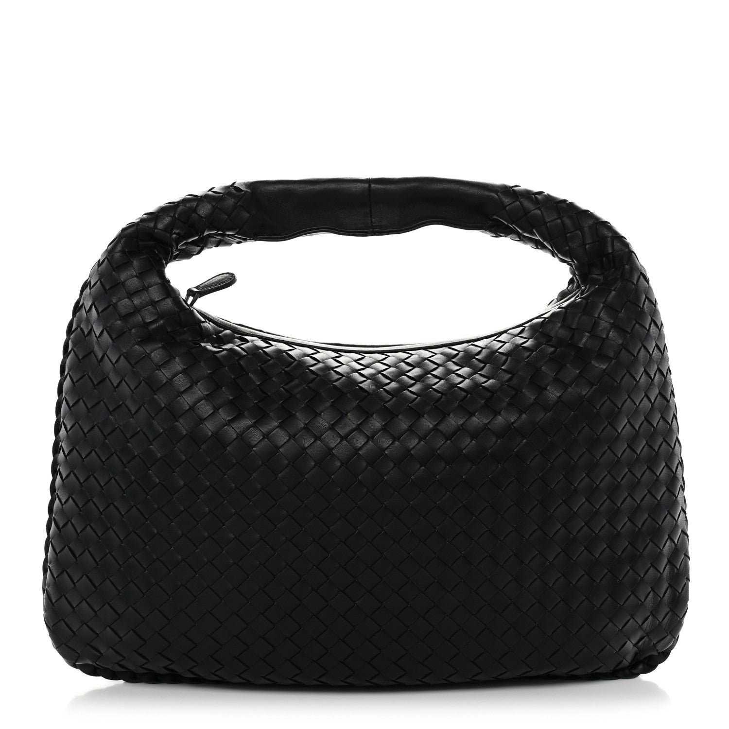 Bottega Veneta Nappa Intrecciato Medium Veneta Hobo Black