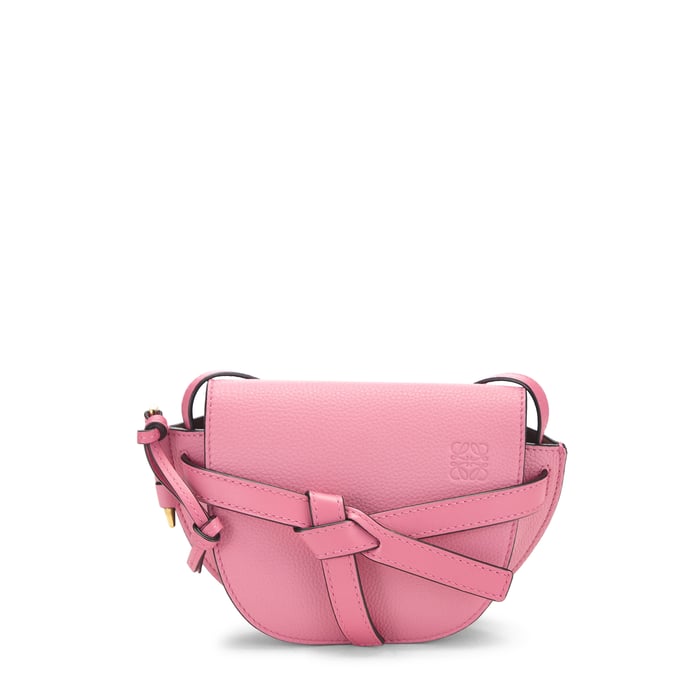 Loewe Pink Calfskin Gate Bag Mini
