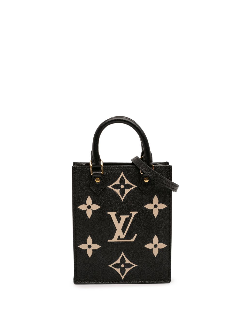 2021-2025 Bicolor Monogram Empreinte Petit Sac Plat satchel