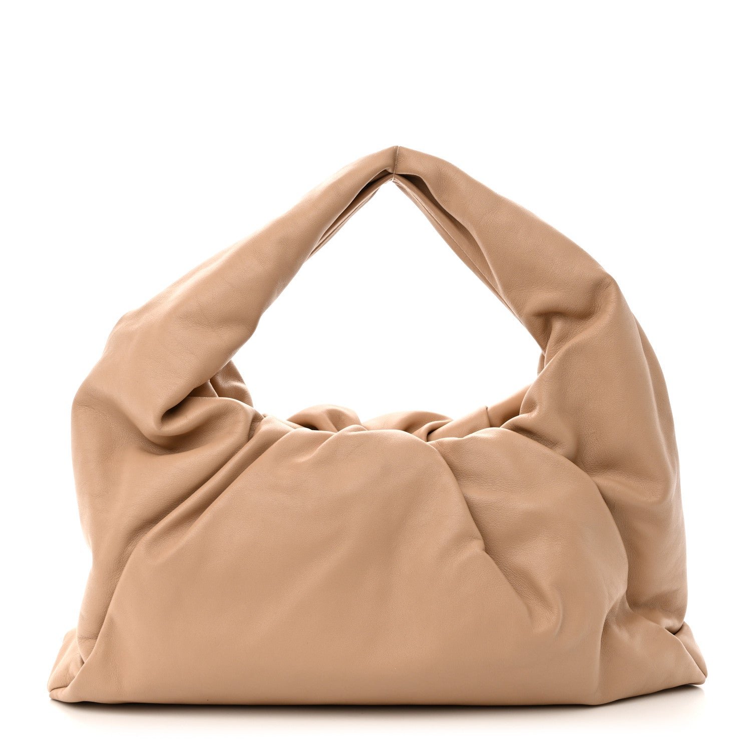 Bottega Veneta Smooth Butter Calfskin Small The Shoulder Pouch Almond