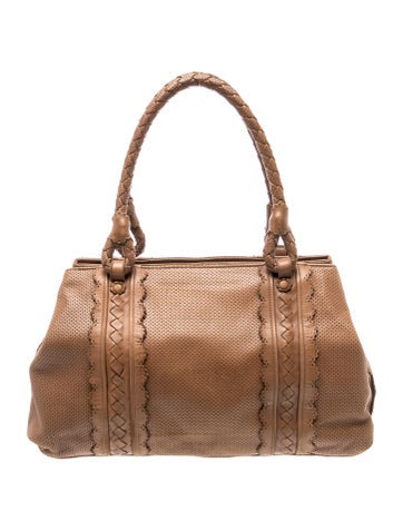 Intrecciato Perforated Tote Bag