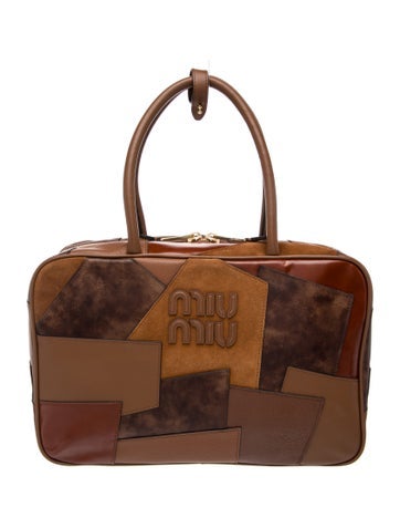 Miu Miu Leather Top Handle Bag
