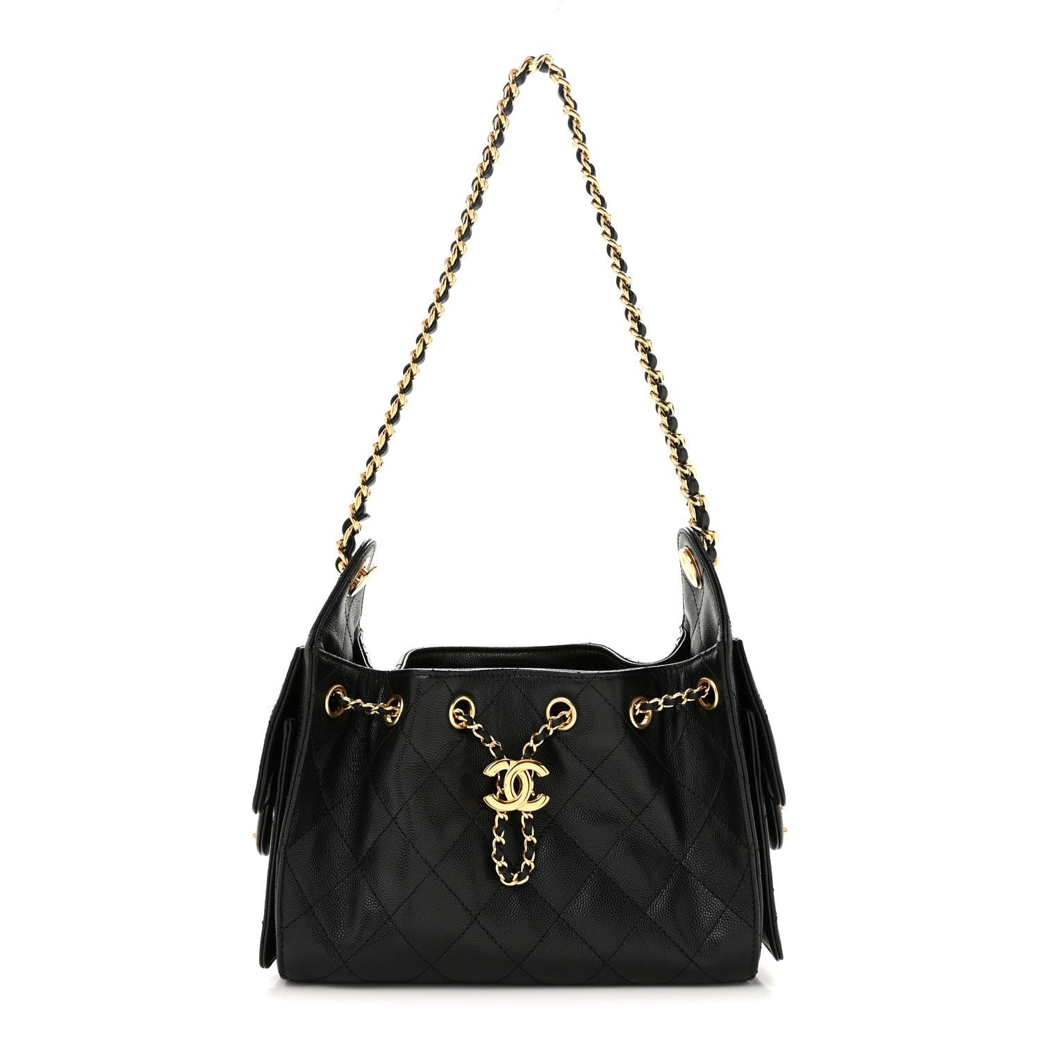 Chanel Caviar Quilted Mini Chanel 25 Handbag Black