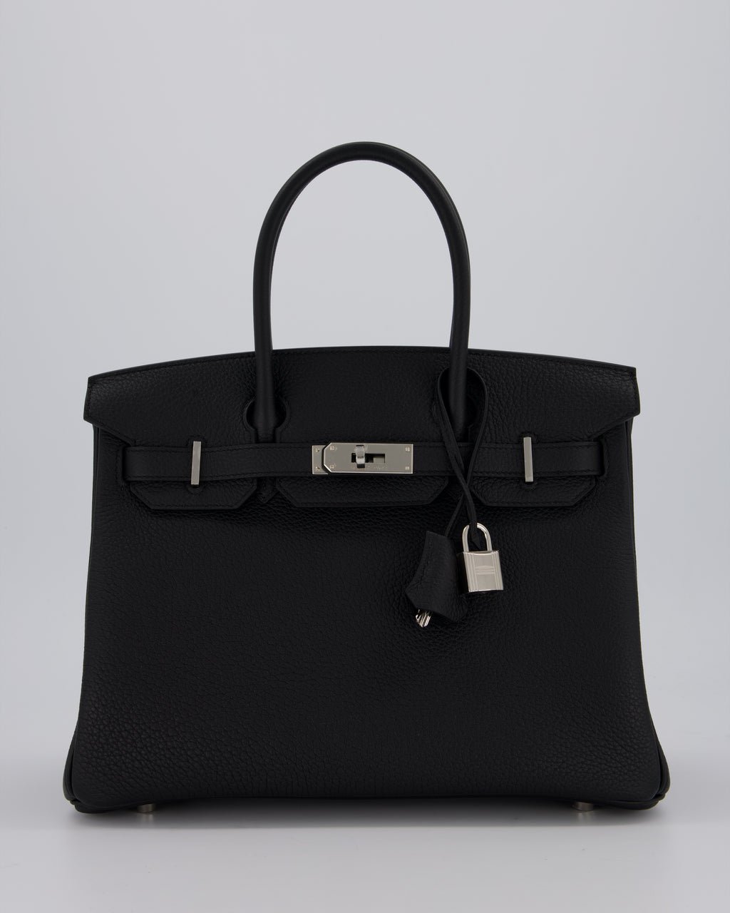 *VERY RARE* Hermès Birkin 30 Retourne Bag in Noir Togo Leather with Palladium Hardware