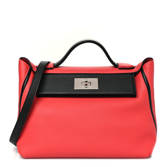 Hermes Togo Swift 24/24 29 Rouge Pivoine Black