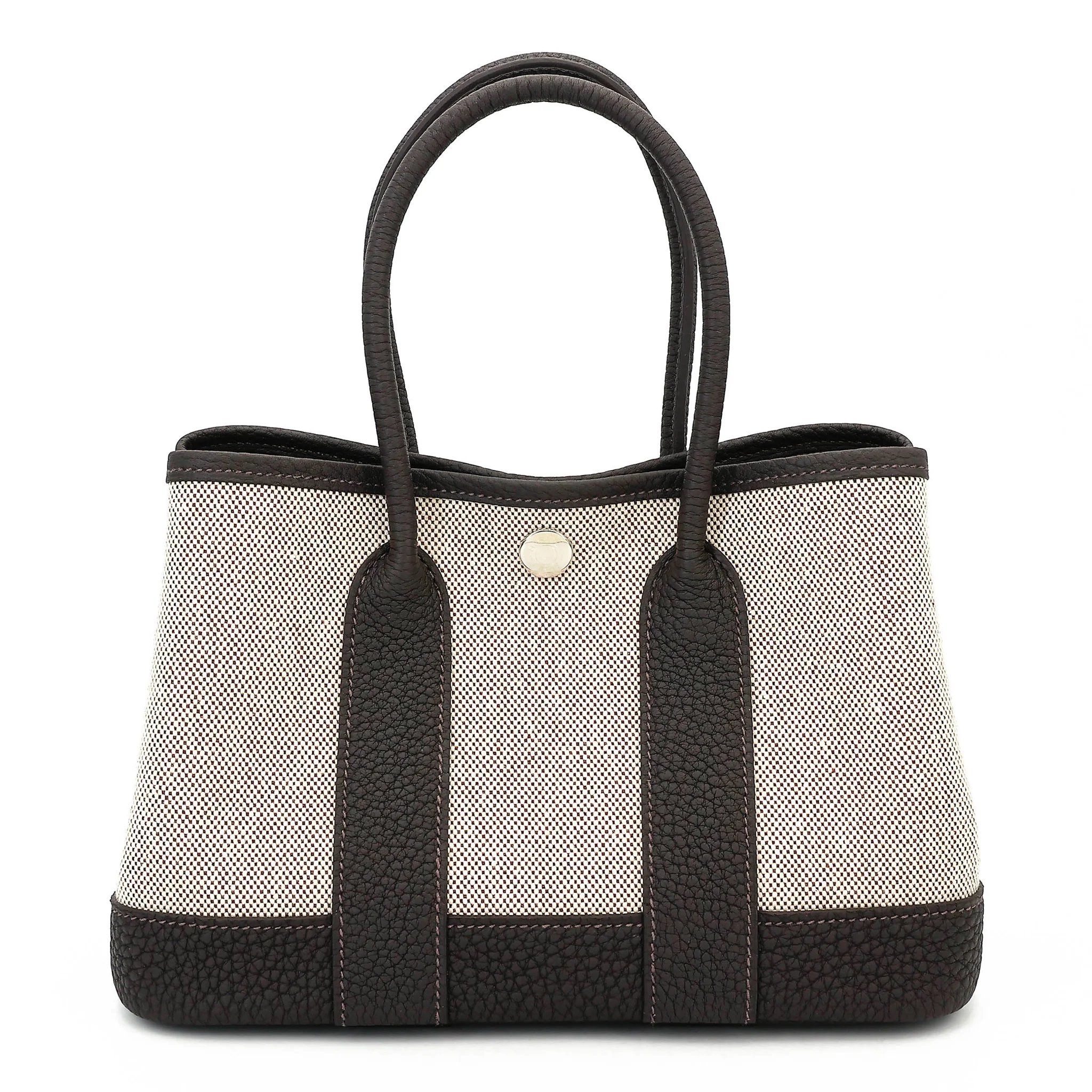 Brand New ( Rank N ) HERMÈS Neo Garden Party 23 Bai Brun（T3） Toile H canvas Negonda Palladium hardware G (2026)