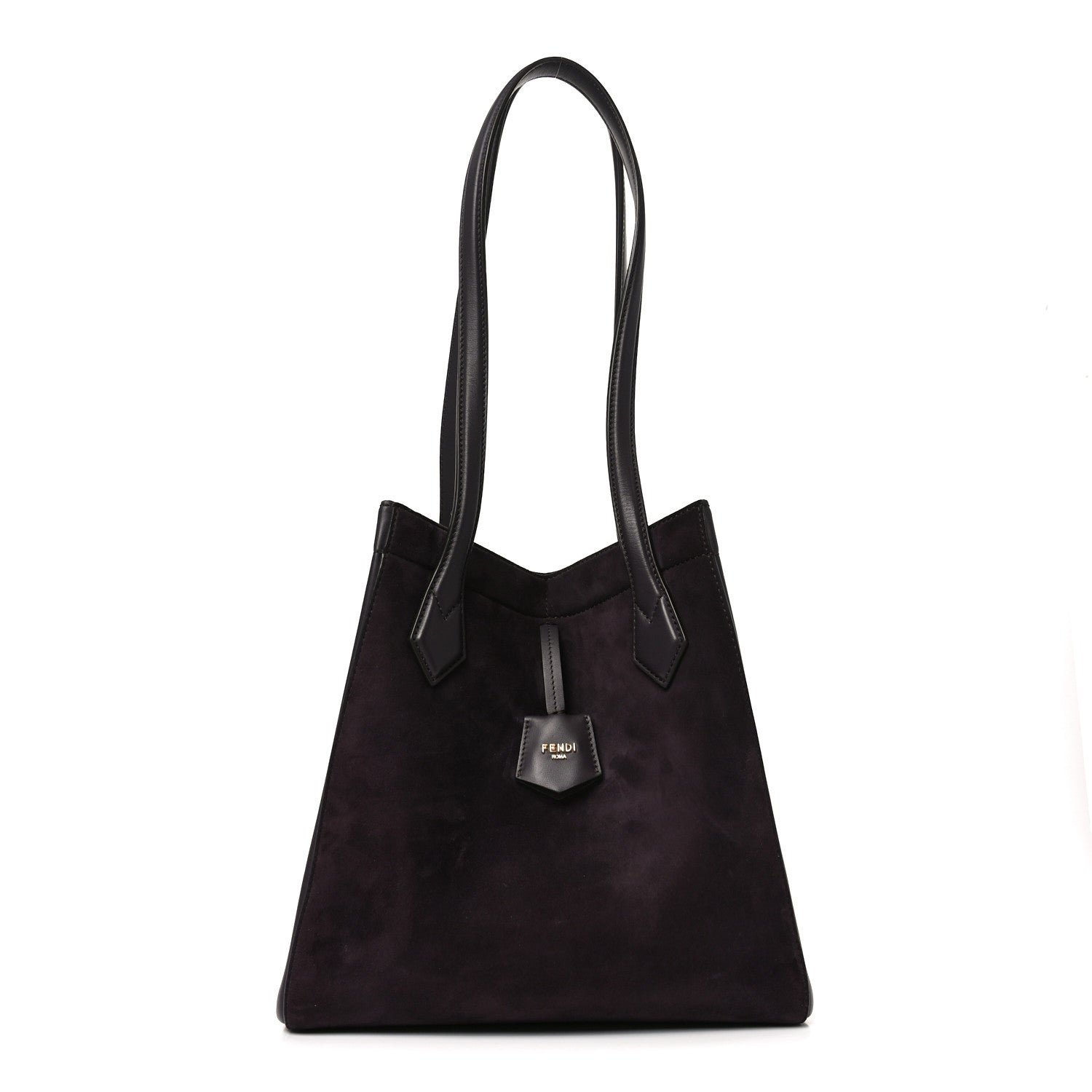 Fendi Vitello Grace Camoscio Medium Fendi Origami Plum