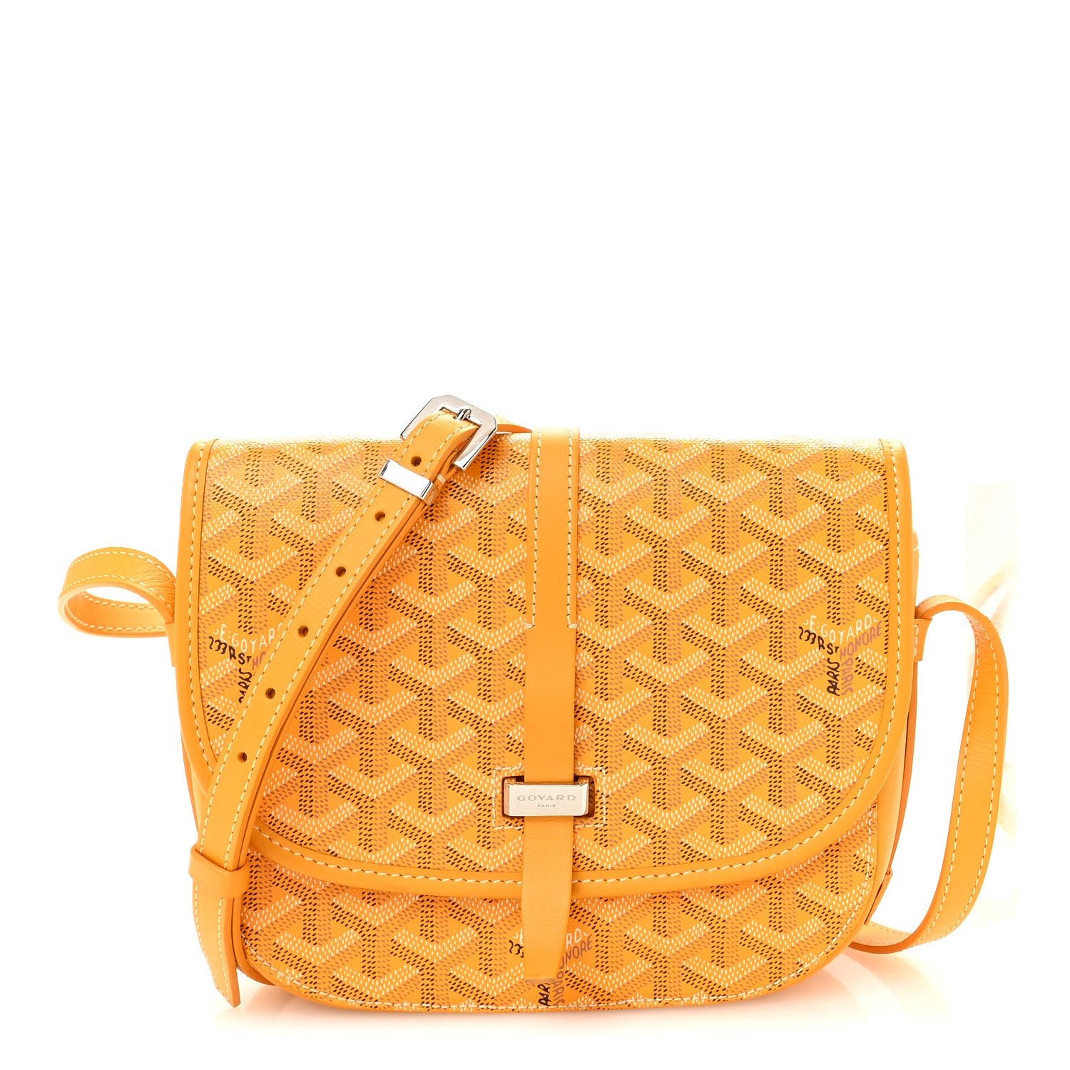 Goyard Goyardine Belvedere II PM Messenger Bag Yellow