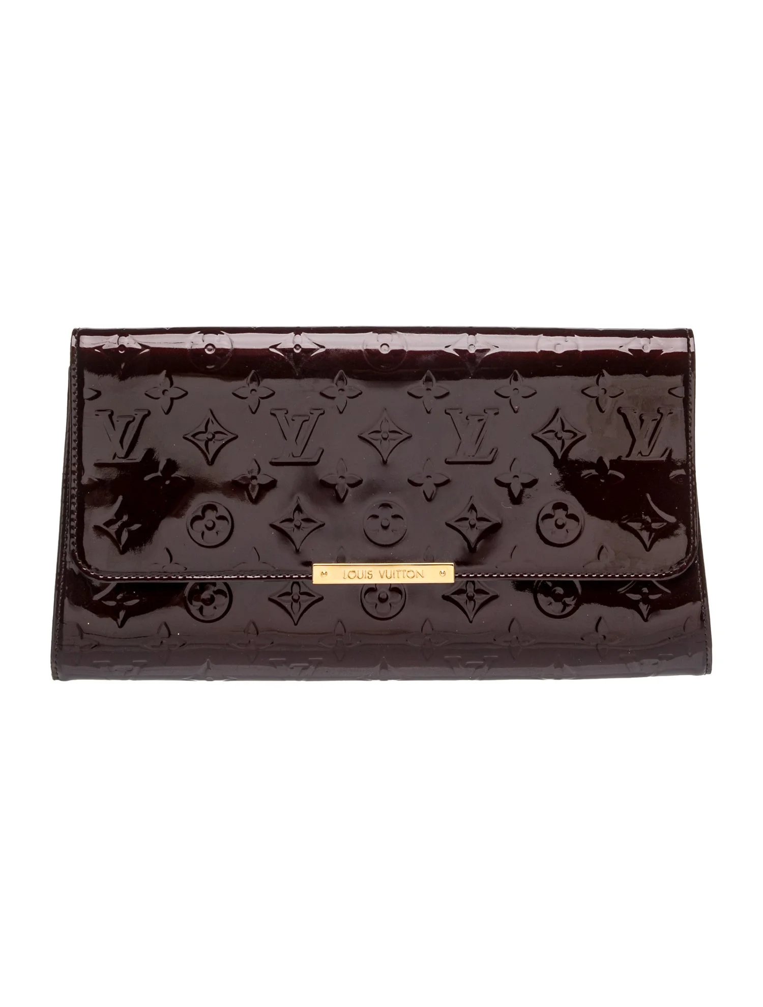LV Monogram Amarante Monogram Vernis Rossmore MM Clutch