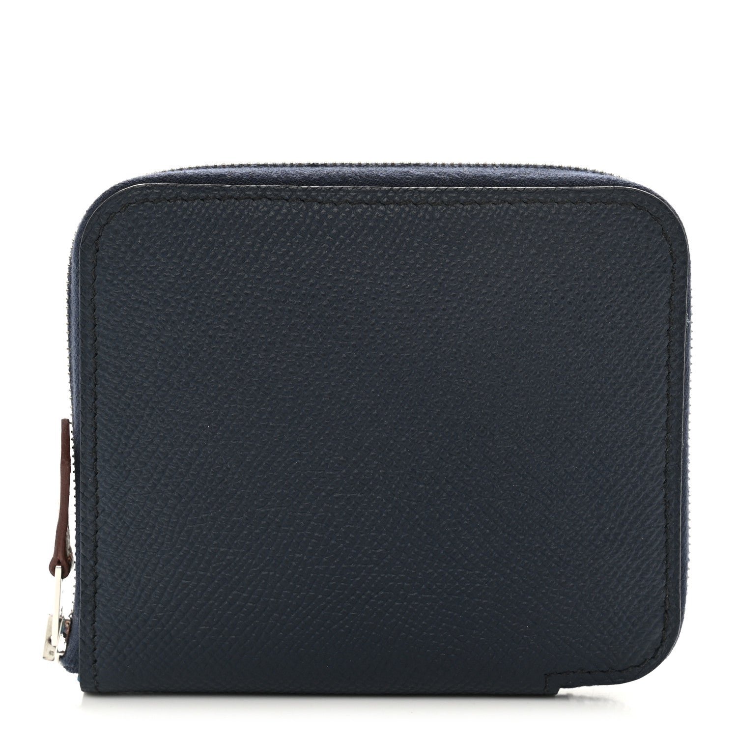 Hermes Epsom Silk'In Compact Wallet Bleu Indigo
