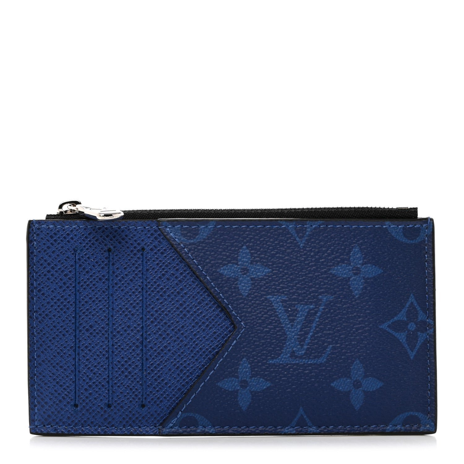 Louis Vuitton Monogram Taiga Coin Card Holder Cobalt