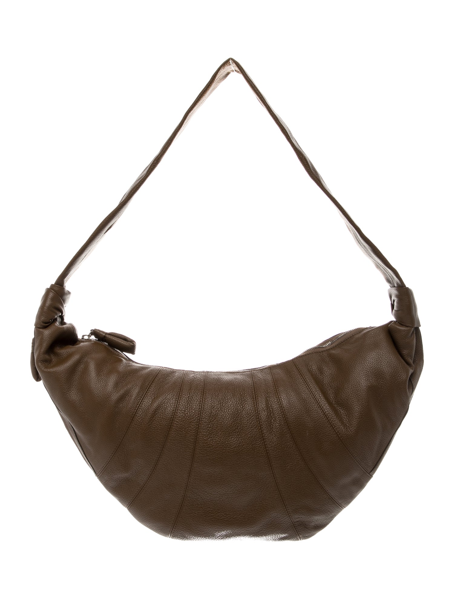 Leather Top Handle Bag Large