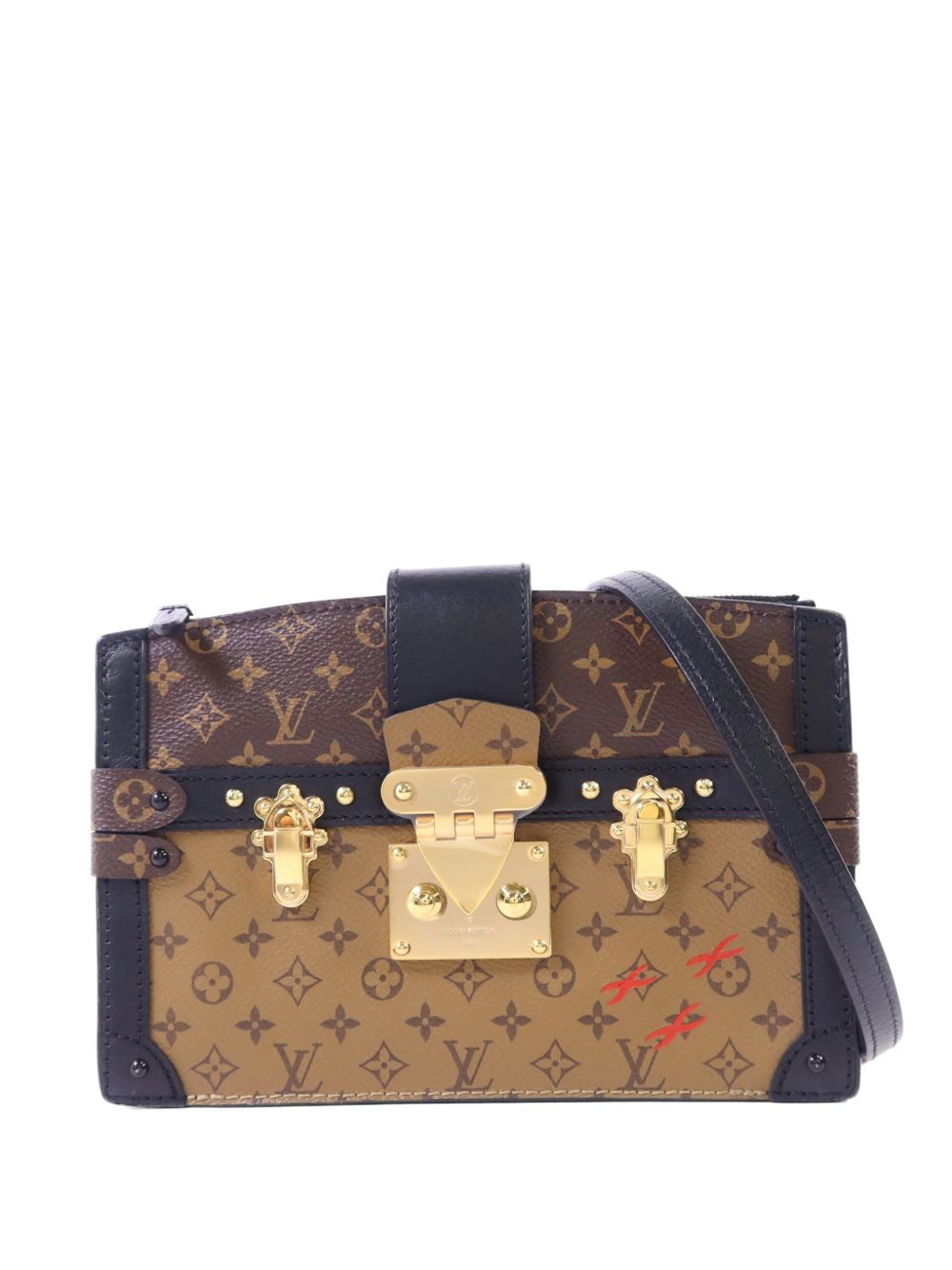 Reverse Trunk Monogram canvas clutch bag