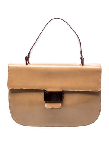 Glace Calf Leather Top Handle Bag