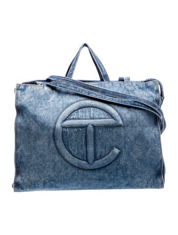 Telfar Denim Shoulder Bag