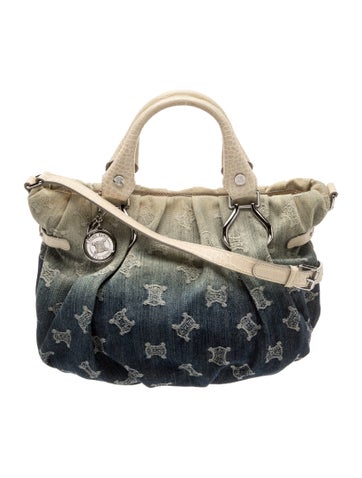 Denim Top Handle Bag