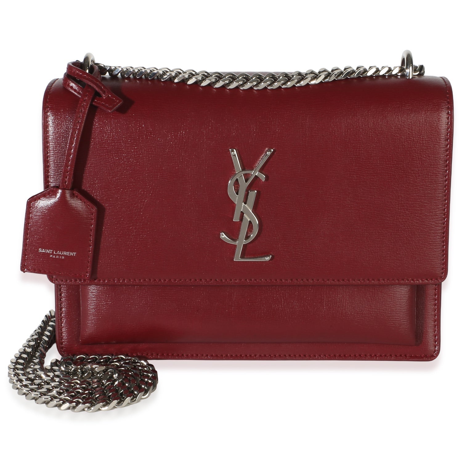 Leather Sunset Chain Bag Medium
