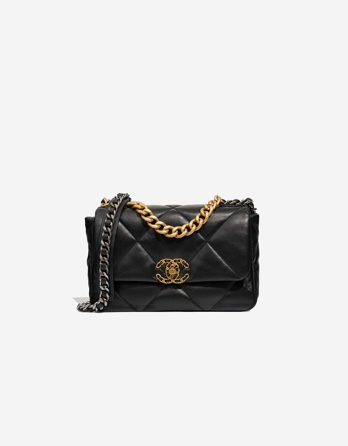 
		19 Flap Bag Lamb Black    