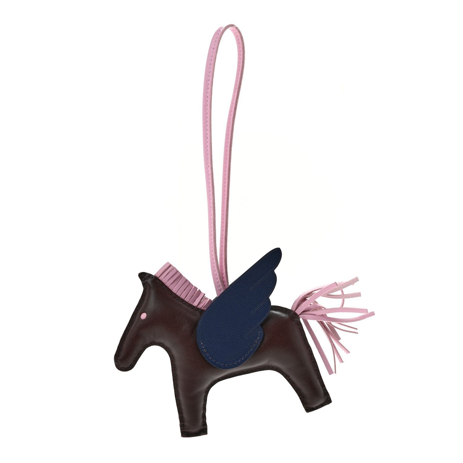 Hermes Milo Lambskin Grigri Rodeo Pegase Horse Bag Charm MM Rouge Sellier Mauve Sylvestre Bleu Saphir