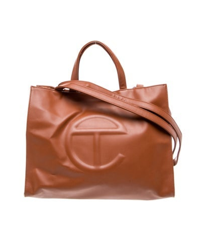 Telfar Vegan Leather Tan Shopping Medium