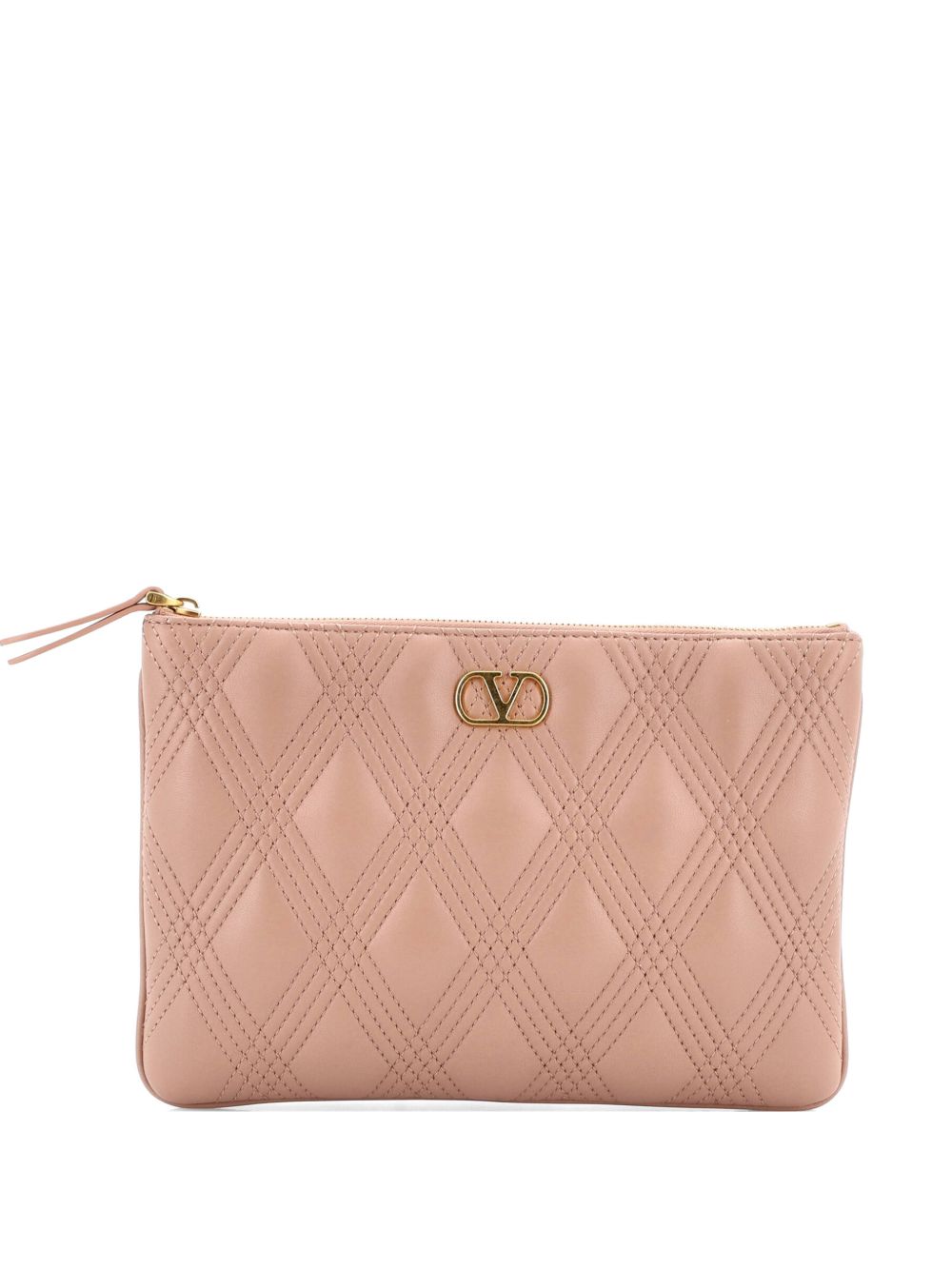 Quiltie 67 Zip Pouch Quilted Leather Medium clutch bag