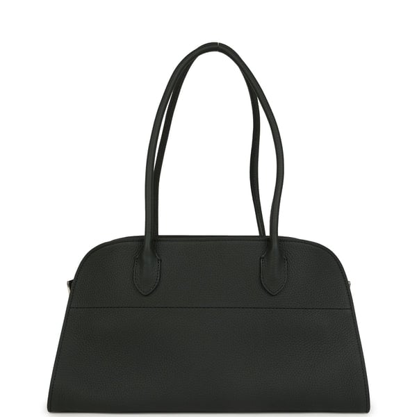 The Row The Row Shoulder Margaux 12 Dark Pine Calfskin Silver Hardware
