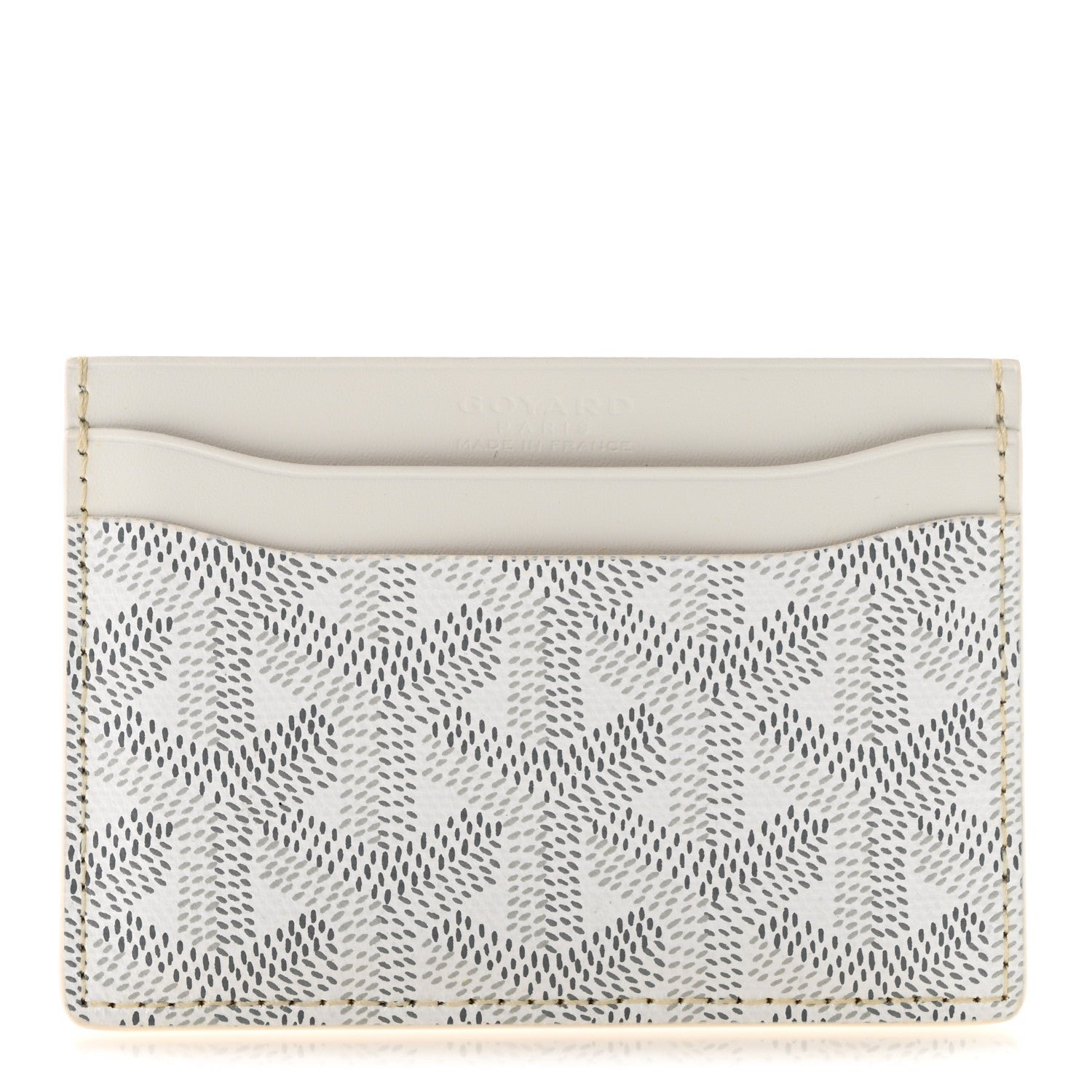 Goyardine Saint Sulpice Card Holder White