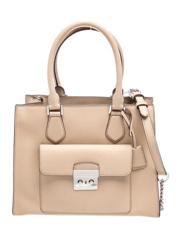 Saffiano Leather Top Handle Bag