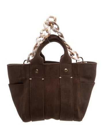 Suede Top Handle Bag