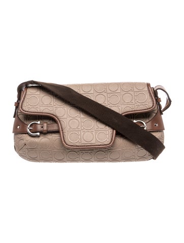 Salvatore Ferragamo Leather Shoulder Bag Vintage